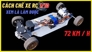 Building a 1/10 Scale RC Car from Basic Components - 72km/h