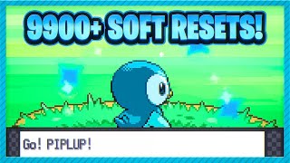 [LIVE!] Shiny Piplup after 9900+ SRs in Pokémon Platinum!