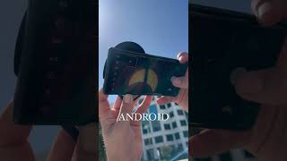 Solar eclipse iPhone vs android 🤳 #funny #comedy #viral #trending #iPhone #android #solareclipse