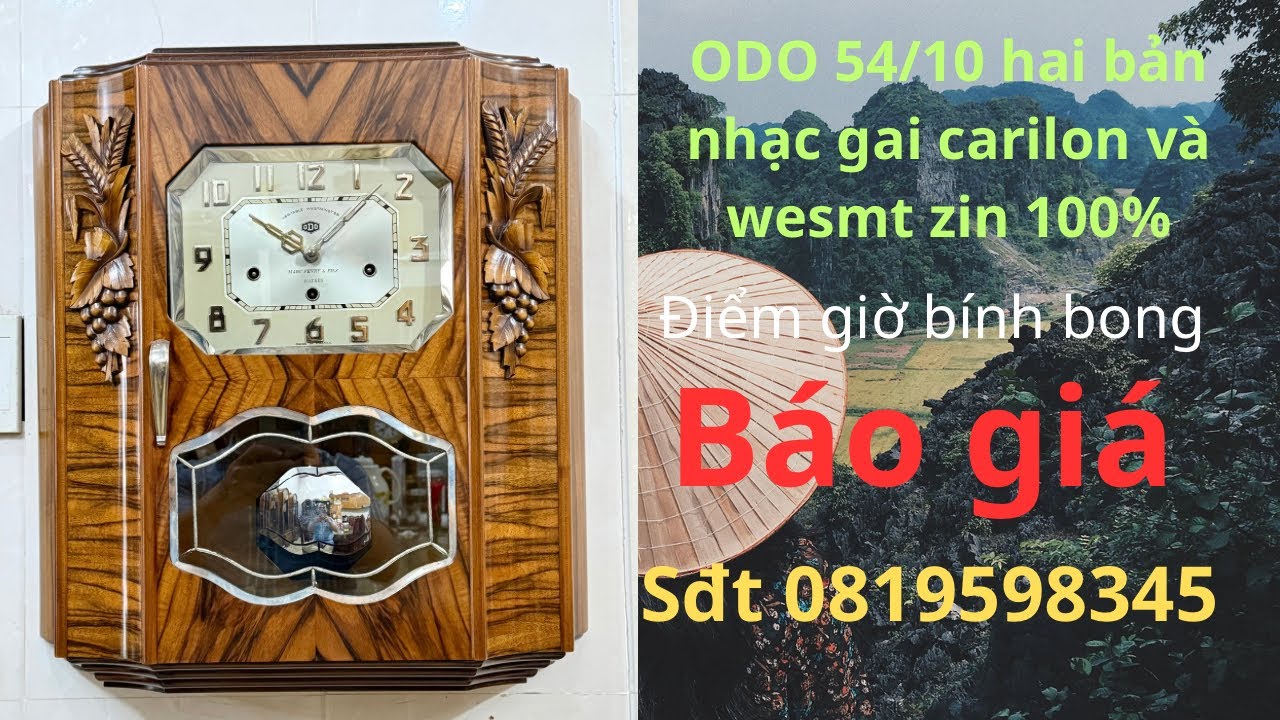 ODO 54/10 hai bản nhạc gai carilon và wesmt nhập pháp Zin 100% mã 886 Lh 0819598345 