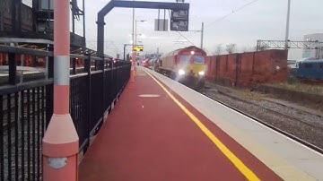 two class 66 locos on RHTT at my local station