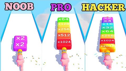 NOOB vs PRO vs HACKER In Stack Gun 2048!