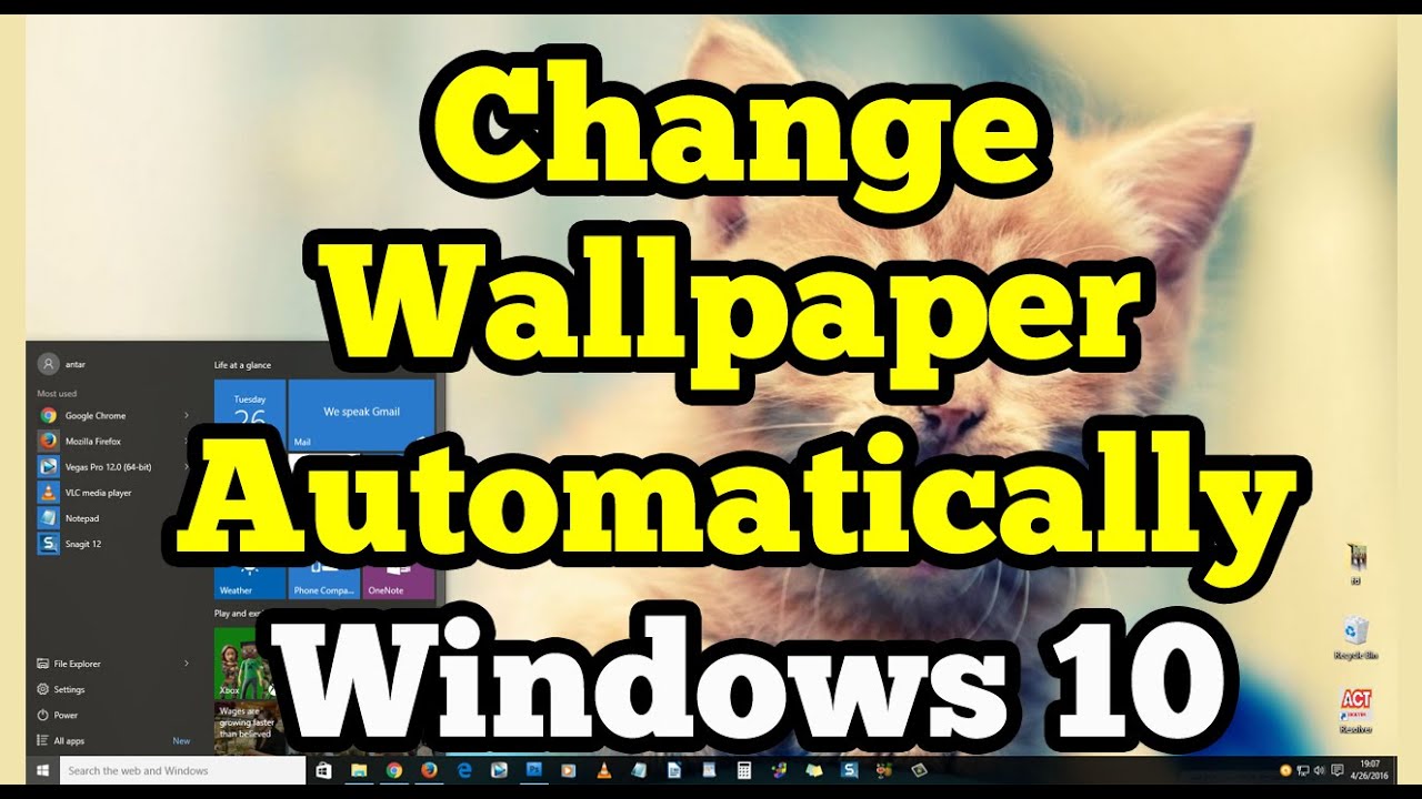 How to Change Wallpapers Automatically in Windows 7