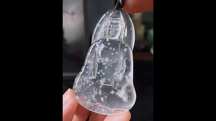 @高冰雪花棉素衣觀音萬物之始 大道至簡寧靜端莊 冰清玉潔 尺寸55.6-34.5-5mm-19.7g喜緣私 - 天天要聞