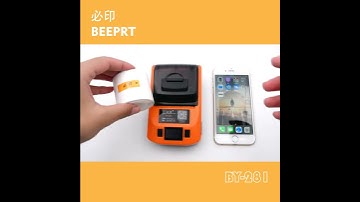 Beeprt New product BY281 thermal label printer operation video