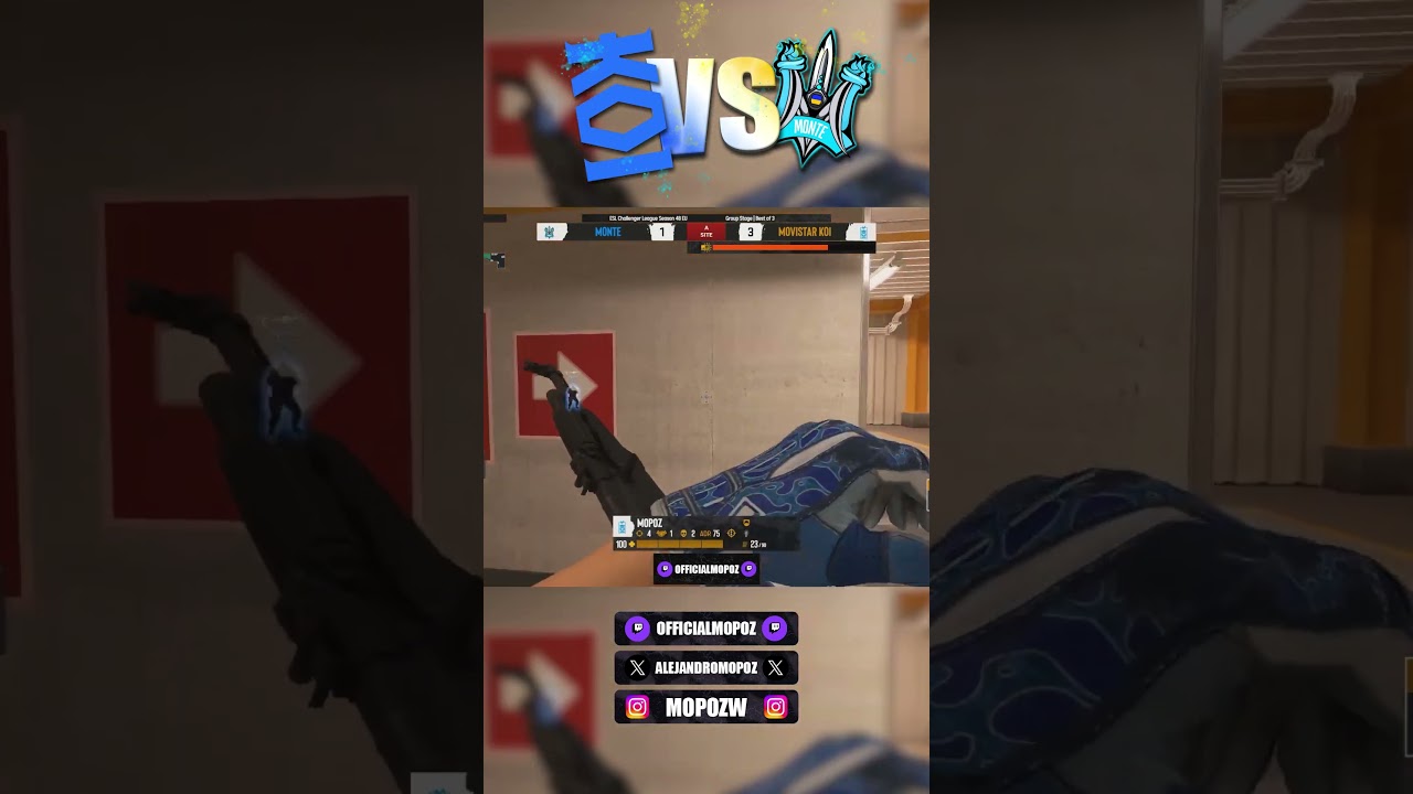 KOI mopoz vs MONTE #1 | ESL Challenger League Season 48 Europe