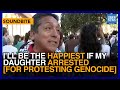 Watch father says happiest if daughter arrested for protesting genocide  dawn news english