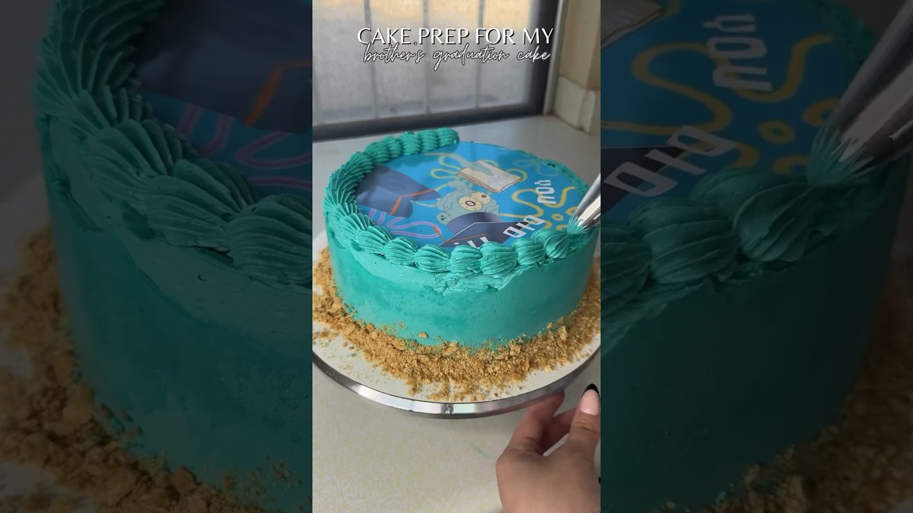 i hate printers! SpongeBob grad cake prep🤍 