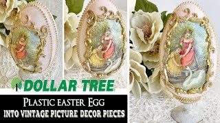 DIY Dollar Tree Victorian picture egg