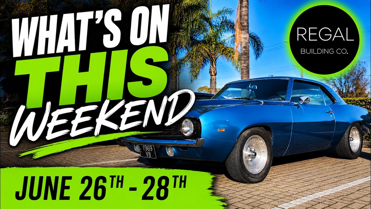 What's On This Weekend? SA Car Events June 26-28, 2026 | Cars, Coffee, Drifting & Cruises