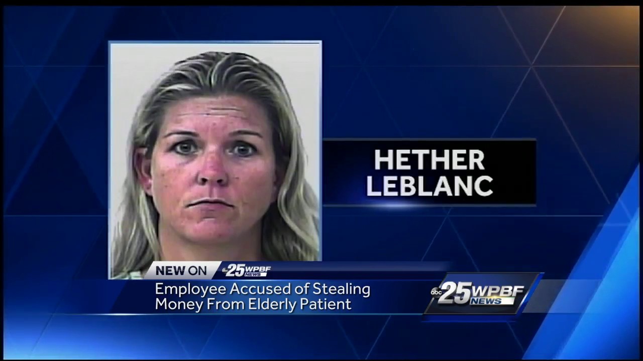 Employee accused of stealing money from elderly patients 