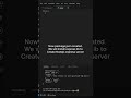 Create basic server in nodejs &amp; express #shorts #nodejs #expressjs
