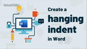 How to create a hanging indent in Microsoft Word