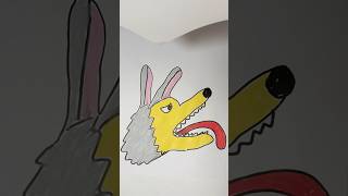 Creative Wolf Drawing #shorts #drawing #creative