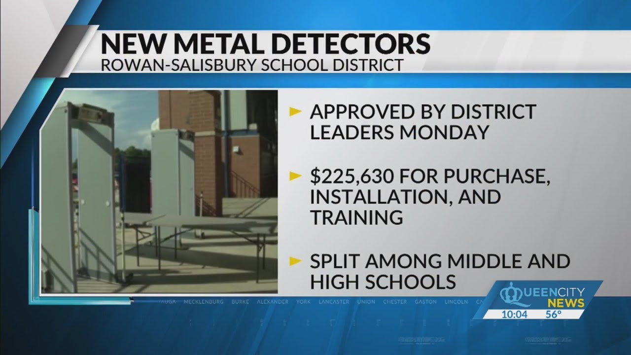New metal detectors coming to Rowan Co. Schools - YouTube