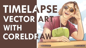 ( TIMELAPSE ) Vector Art With Coreldraw X7   #BUKAN TUTORIAL