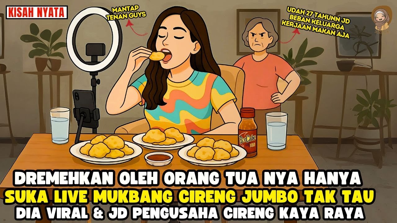 27 TAHUN MASI JD BEBAN KLUARGA MUKBANG WANITA INI VIRAL & JD PENGUSAHA KAYA RAYA II SINETRON AZAB