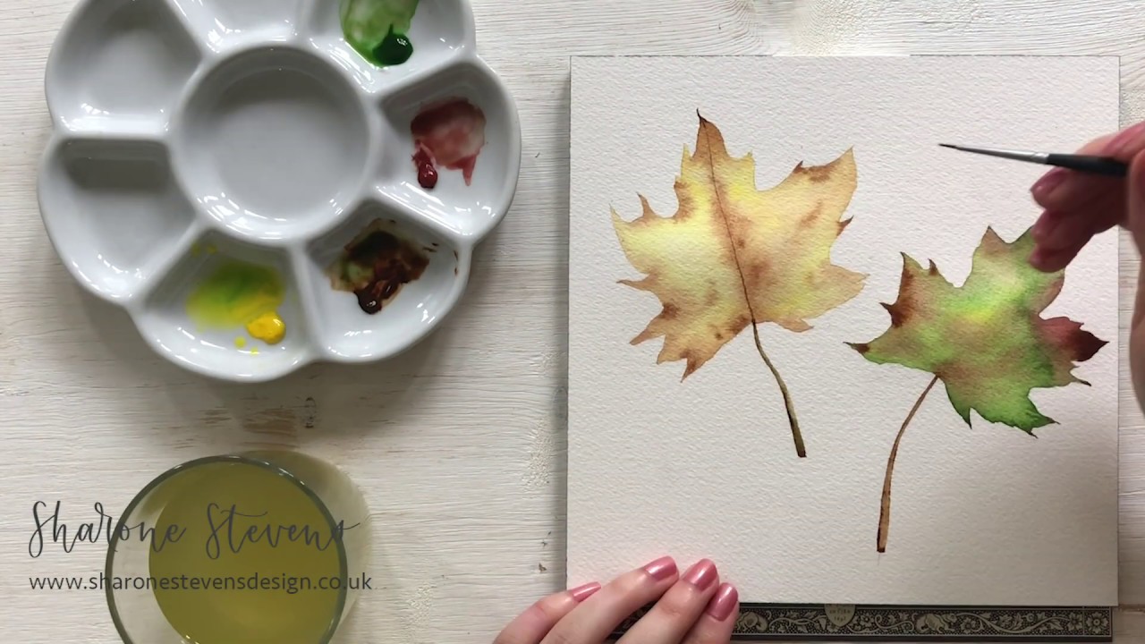 Fall leaves by Sharone Stevens using Aqua Elite™