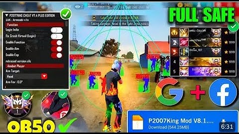 P2077KNG CHEAT V7.7 MOD MENU OB50 ANTIBAN FULL UPDATE 100% SAFE FF MOD CS | BR RANK WORKING ✅