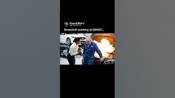 Do you think his job is that stressful?! 😅 #veo3 #ai #Google #Gemini #bmw #comedy