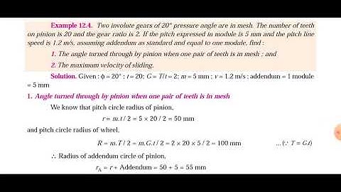 Length of path of contact gear problem