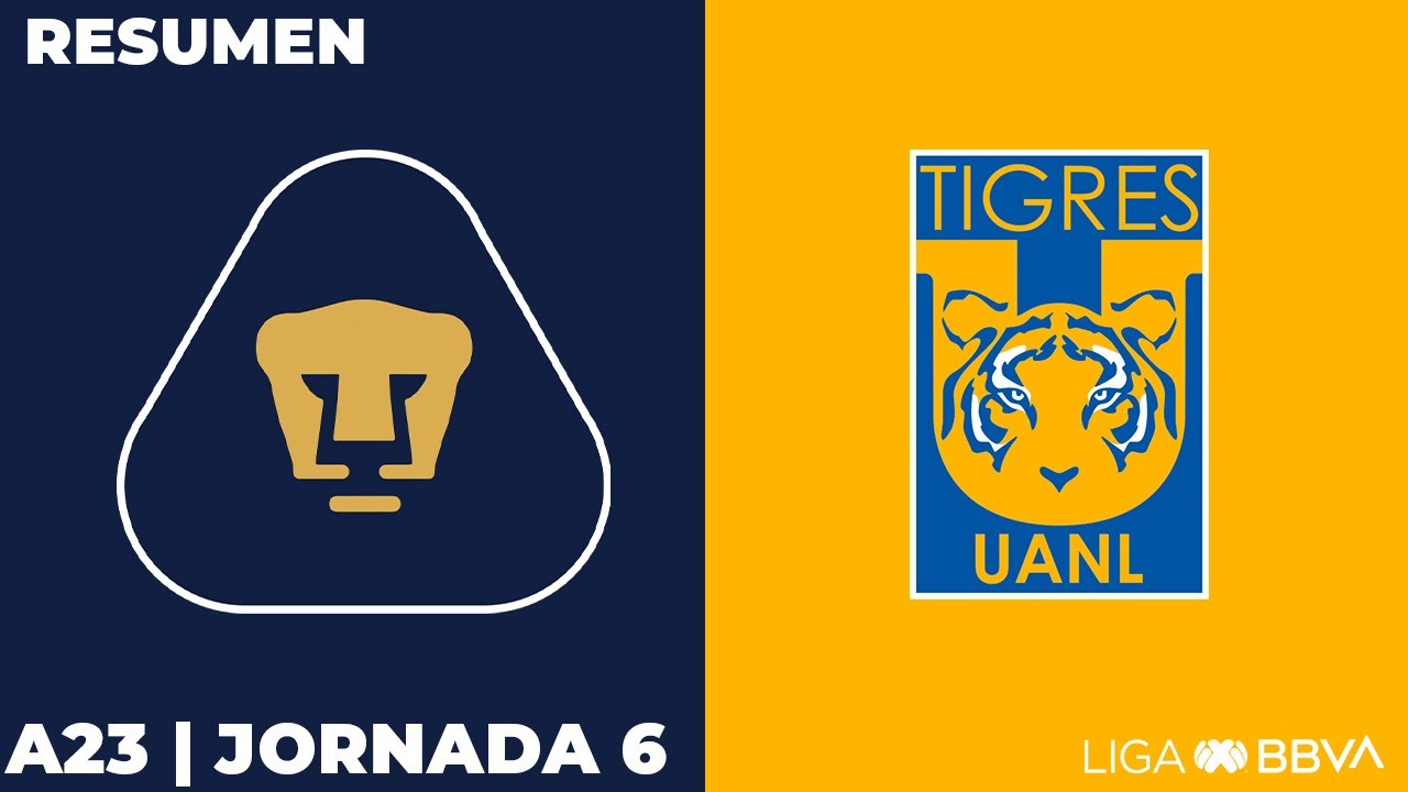 Resumen y Goles | Pumas vs Tigres | Liga BBVA MX | Apertura 2023 ...