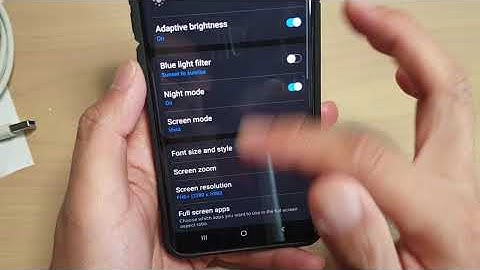 Galaxy S10 / S10+: How to Enable / Disable Night Mode
