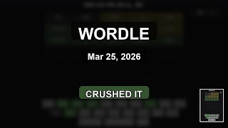 Wordle Today - Got It in 3 Guesses #Wordle #WordleToday