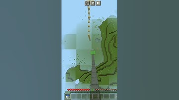 Minecraft slime block and water bucket pro mlg #minecraft #minecraftpe #minecraftshorts