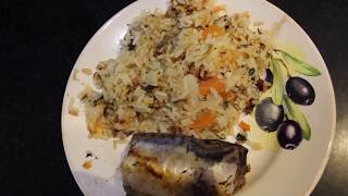 Готовим Скумбрию в мультиварке & Гарнир из риса с овощами Готовим Скумбрию в мультиварке & Гарнир из риса с овощами