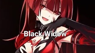Nightcore Black Widow Lyrics