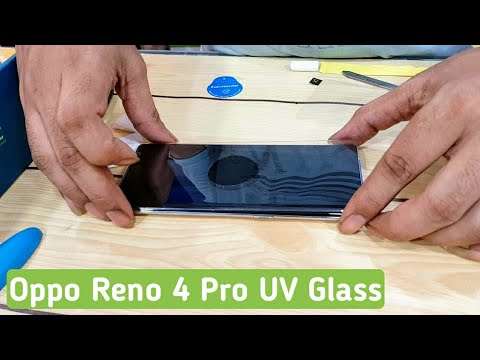 Oppo Reno 4 Pro UV Glass installation | Full Screen Tempered Glass