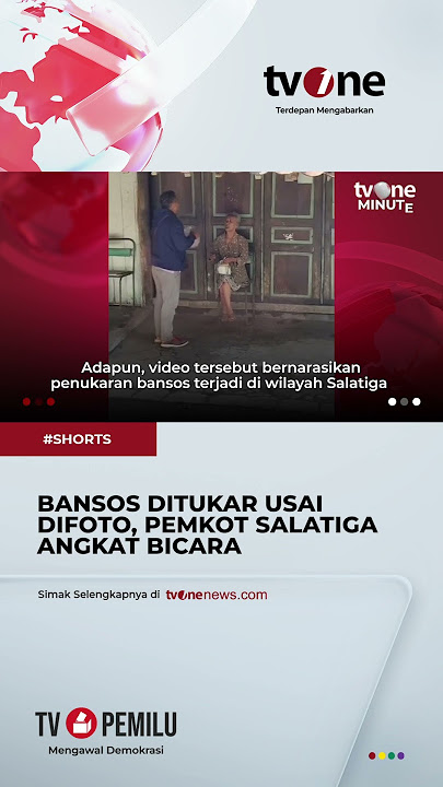 Viral Bansos Ditukar Usai Difoto, Pemkot Salatiga Bantah Terjadi di Wilayahnya #shorts  #tvone #news