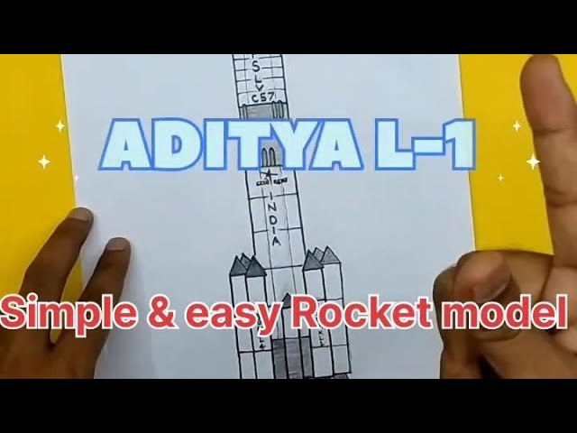 Aditya L1 (suryayan) working model | Chandrayaan project for school | Rocket model school project class=