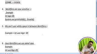 identifiers in java (hindi) | Coding with Moti.  Core java zero to hero lecture one