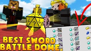 Minecraft STRONGEST SWORD EVER MODDED BATTLEDOME CHALLENGE - Minecraft Mod | JeromeASF