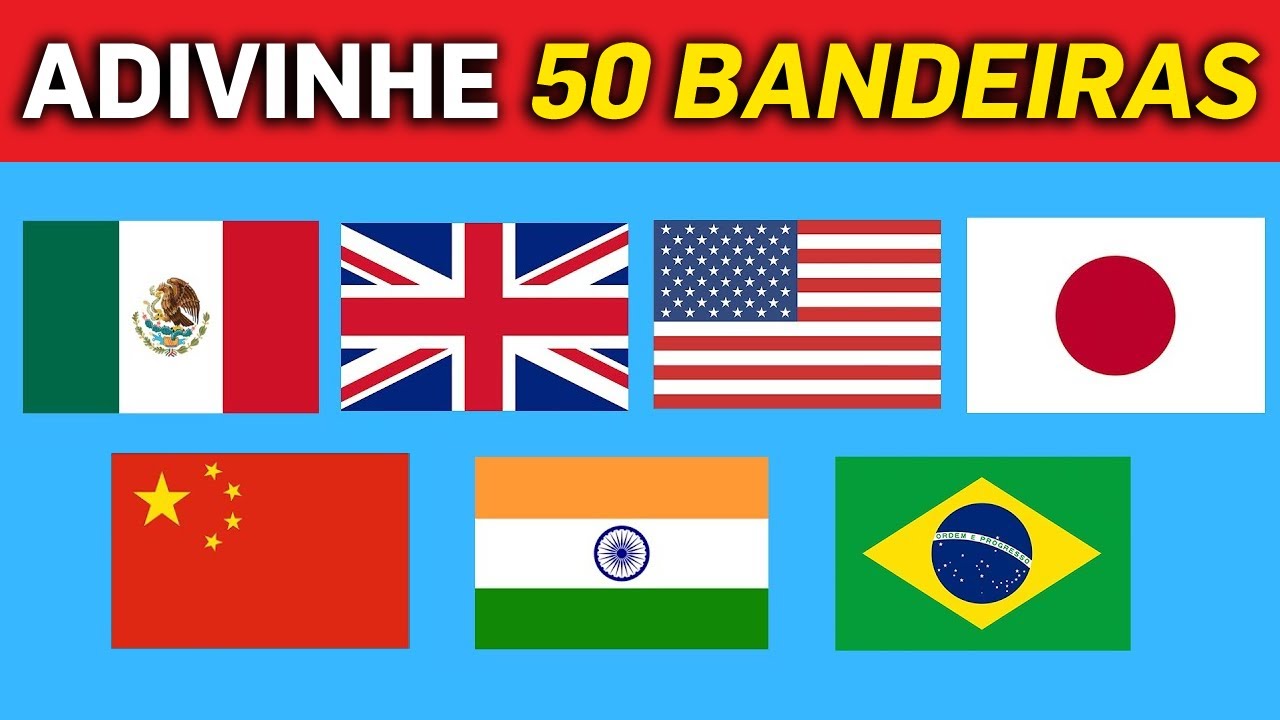 ADIVINHE TODAS as Bandeiras do Mundo 🌍, Adivinhe o País pela Bandeira, Mestre Qu… em 2023