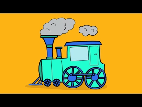 Vidéo: Comment Dessiner Une Locomotive à Vapeur