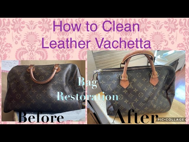 Restoring this Louis Vuitton begins with disassembling it – a