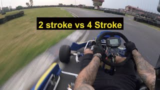 Rotax Senior Max 125cc two stroke vs Honda 390cc 4 stroke