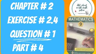 class 9th chapter 2 real and complex numbers exercise 2.4 question 1 part 4