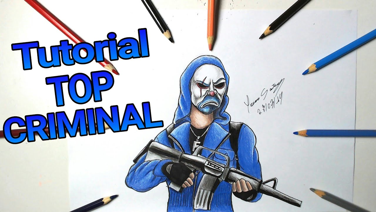 Como desenhar o top criminal azul passo a passo / How to ...