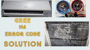 Gree inverter split air conditioning H4 error code solution #gree #error #aircon