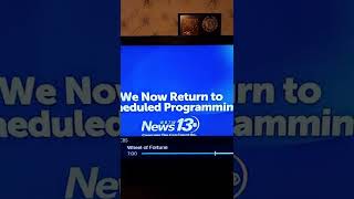 We Now Return to Scheduled Programming