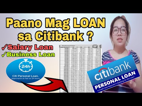 Paano mag LOAN sa CITIBANK | Approval in as fast as 24 hours