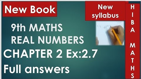 9th maths chapter 2 exercise 2.7 full answer tn samacheer hiba maths