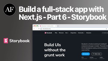 Build a Full-Stack web app with Next.js - Part 6 - Storybook