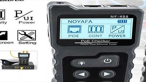 NOYAFA NF-488 LCD Network PoE Checker Over The Ethernet cat5 cat6 Lan Cable Tester Loop Test Tool