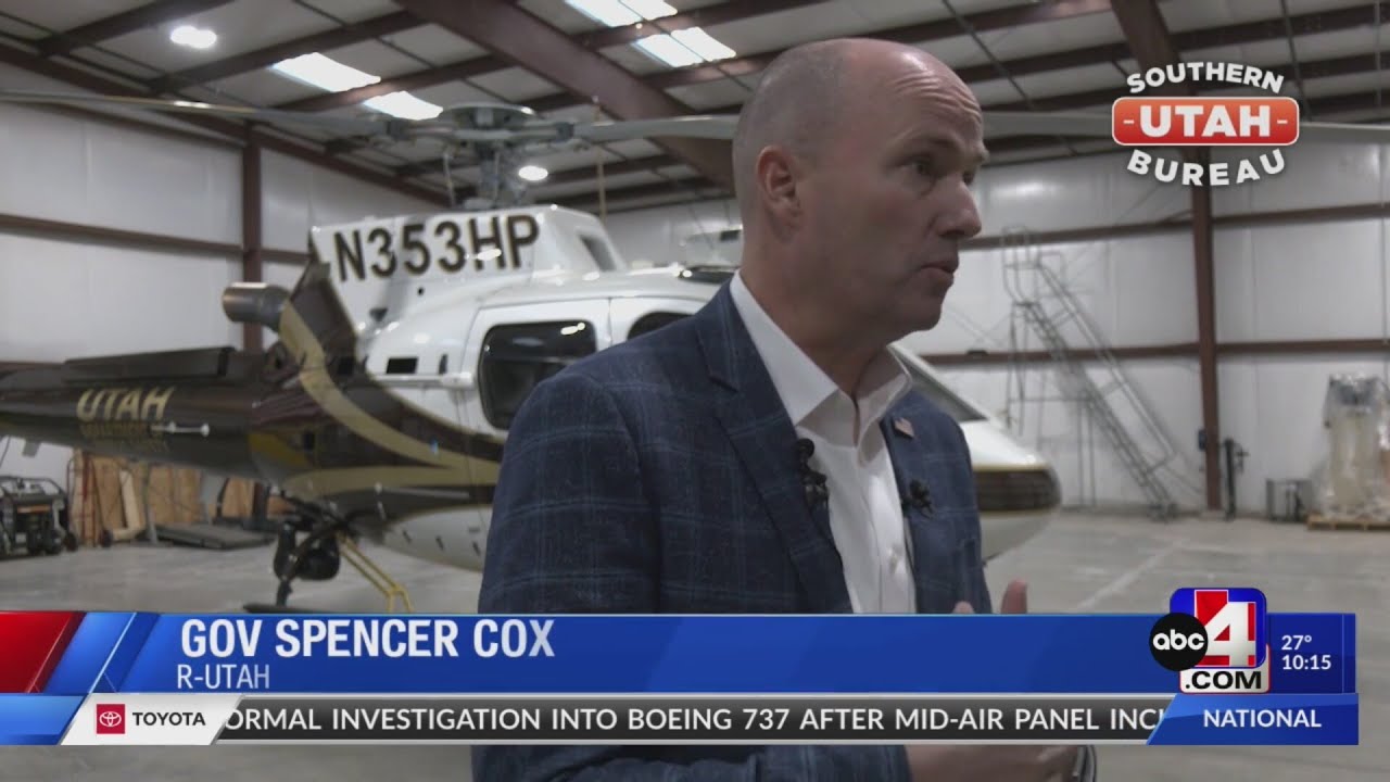 Gov. Cox discusses expansion plan for St. George Regional Airport