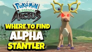 Where To Find Alpha Stantler In Pokémon Legends Arceus